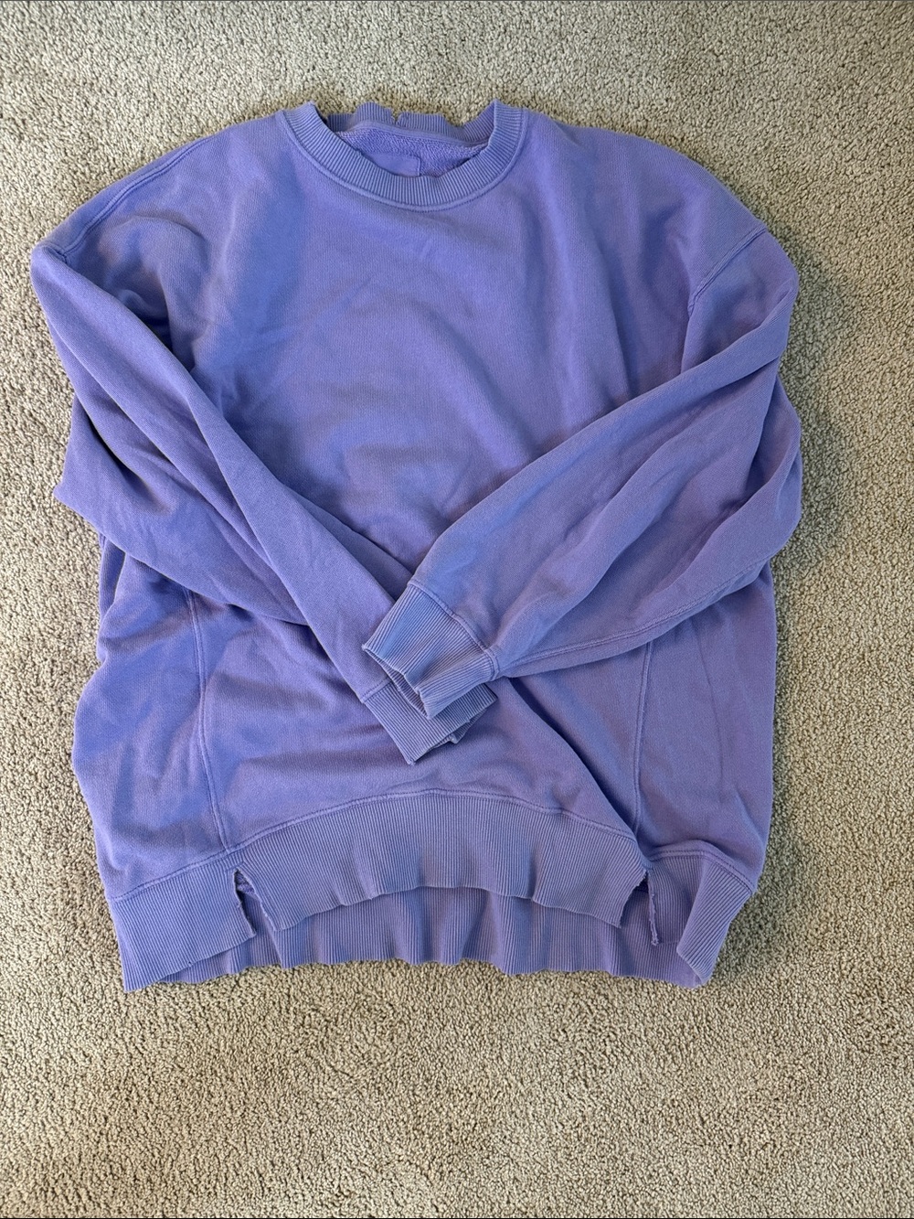 aerie women’s oversized crewneck Sweatshirt - Lavender